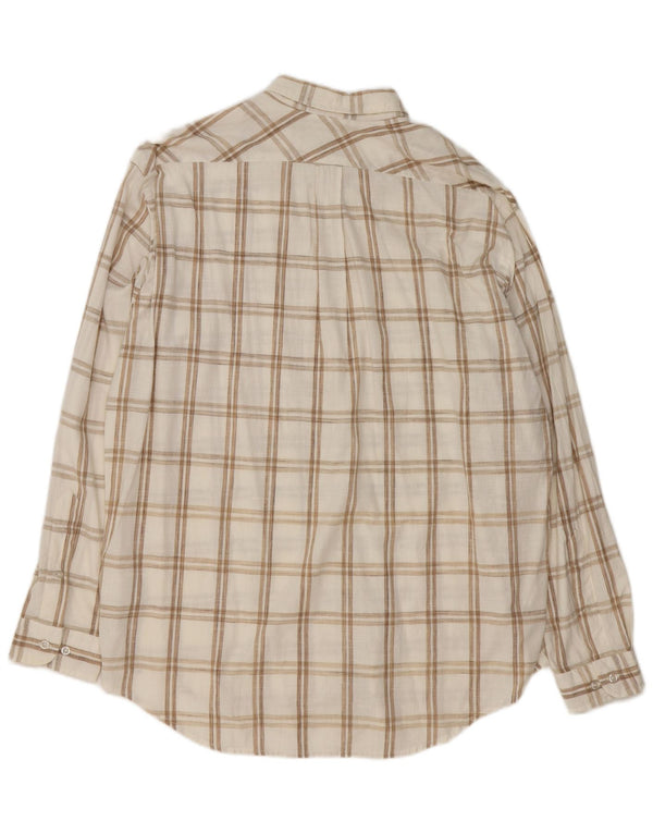 Camisa masculina Marlboro Classics XL branca xadrez algodão