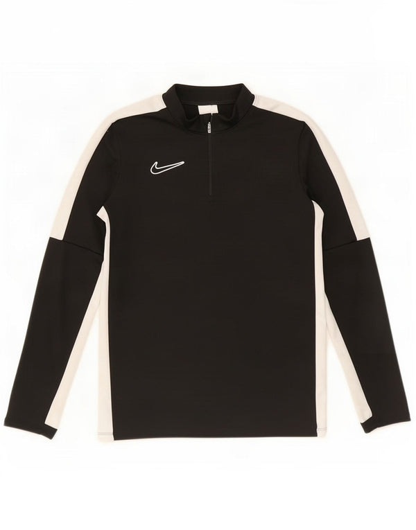 Top de treino Nike Boys Dri Fit pulôver 12-13 anos grande preto