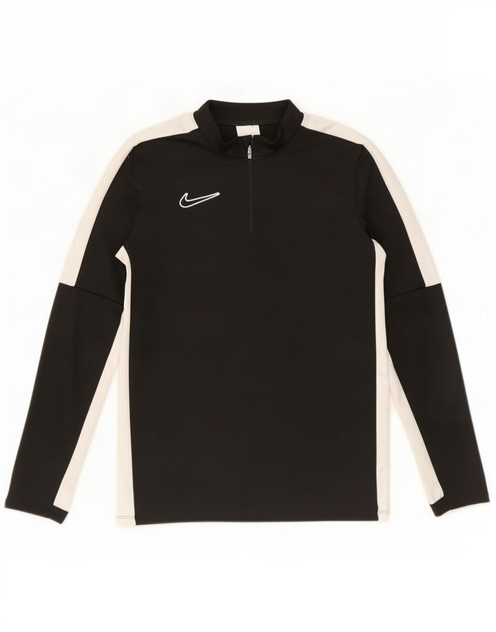 Top de treino Nike Boys Dri Fit pulôver 12-13 anos grande preto