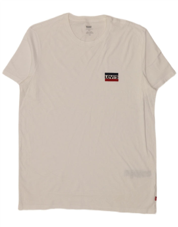 Camiseta Levi's Masculina Slim Top Grande Algodão Branco