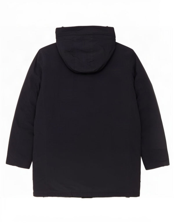 Casaco acolchoado com capuz masculino Woolrich UK 42 XL azul marinho