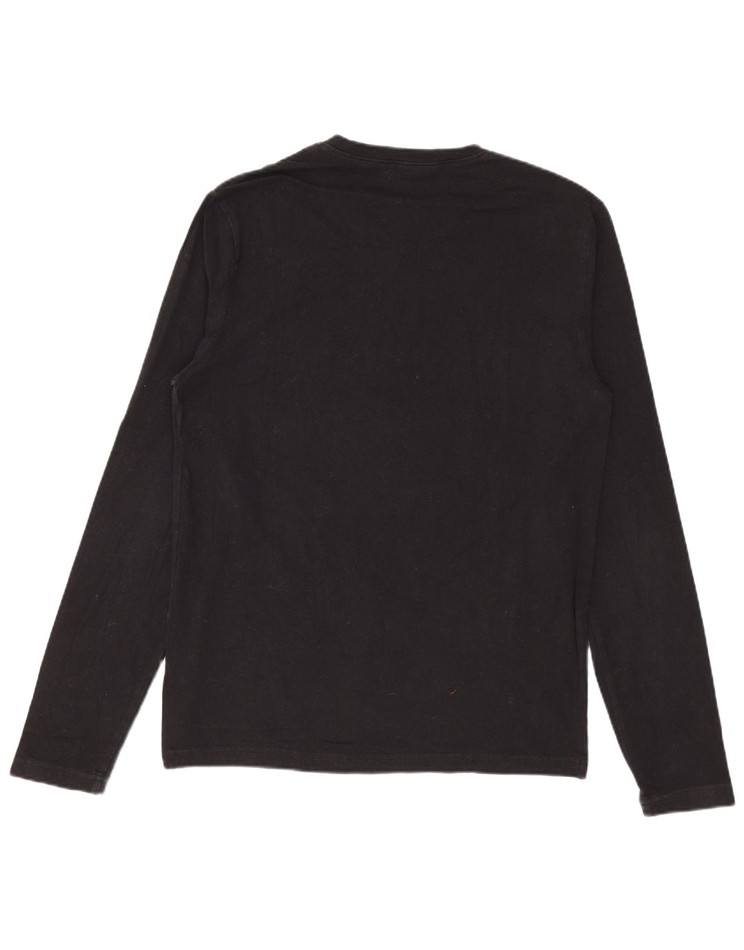 Calvin Klein Jeans Feminino Top Gráfico Manga Longa Reino Unido 12 Médio Preto