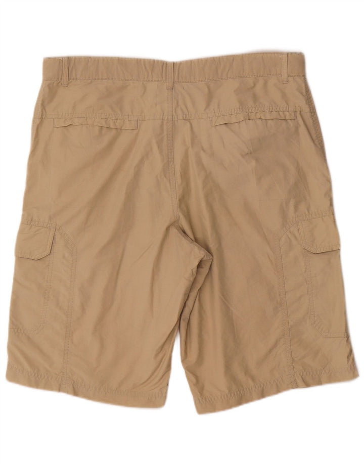 Shorts cargo masculino Marks & Spencer W36 grande algodão bege