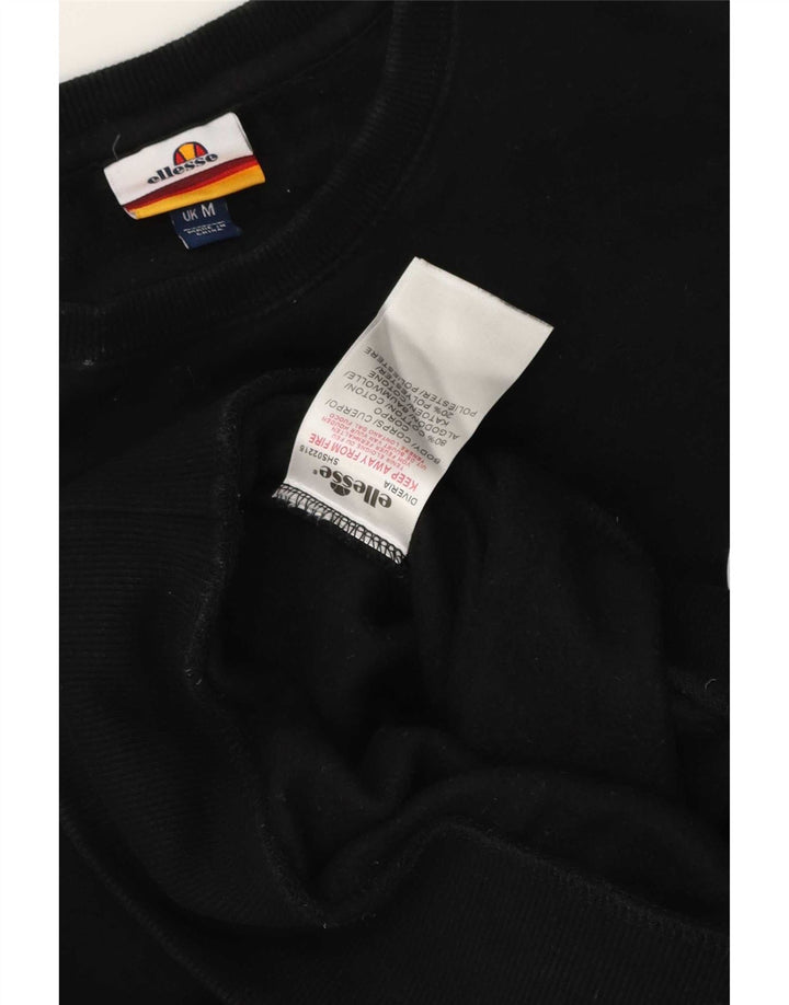 Ellesse moletom masculino jumper médio algodão preto