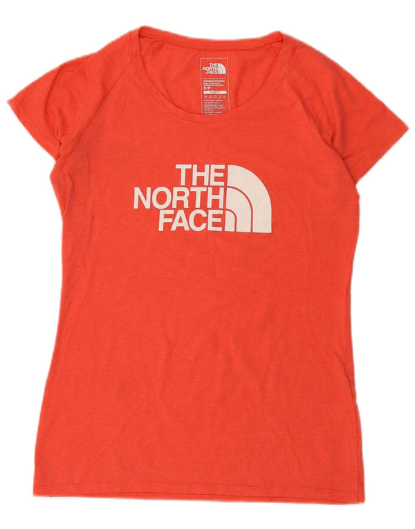Camiseta feminina The North Face Slim Fit com estampa gráfica Reino Unido 10 pequeno algodão vermelho