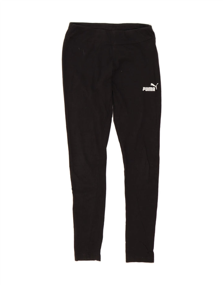 PUMA Womens Leggings UK 10 Small  Black Cotton Vintage Puma and Second-Hand Puma from Messina Hembry 