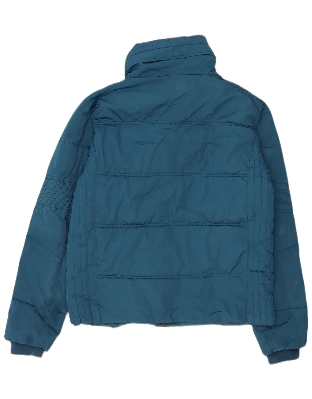 Jaqueta acolchoada masculina Zara UK 44 2XL azul poliéster