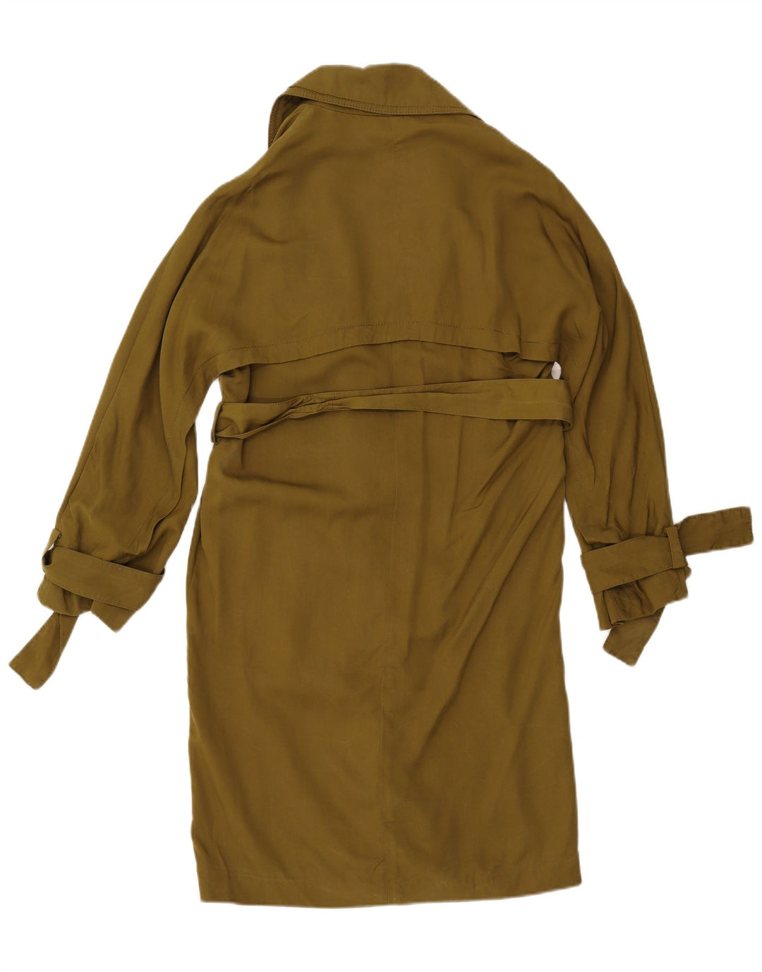 Topshop feminino oversized trench coat Reino Unido 8 pequeno cáqui Lyocell