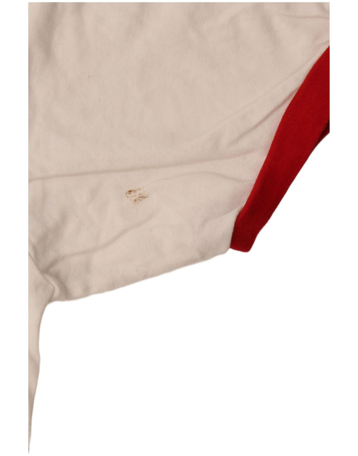 Adidas Mens Camiseta Top Grande Off White Algodão