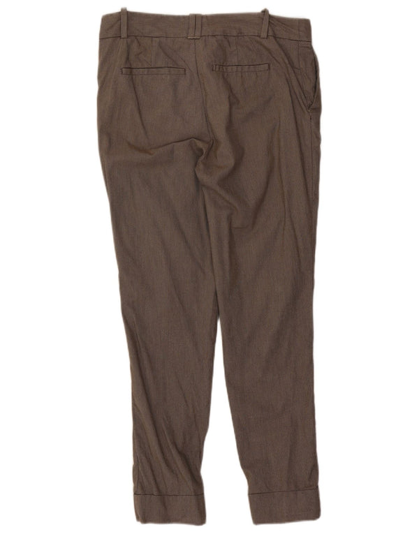 Zara Calça jogger feminina cintura média Chino grande W30 L27 marrom