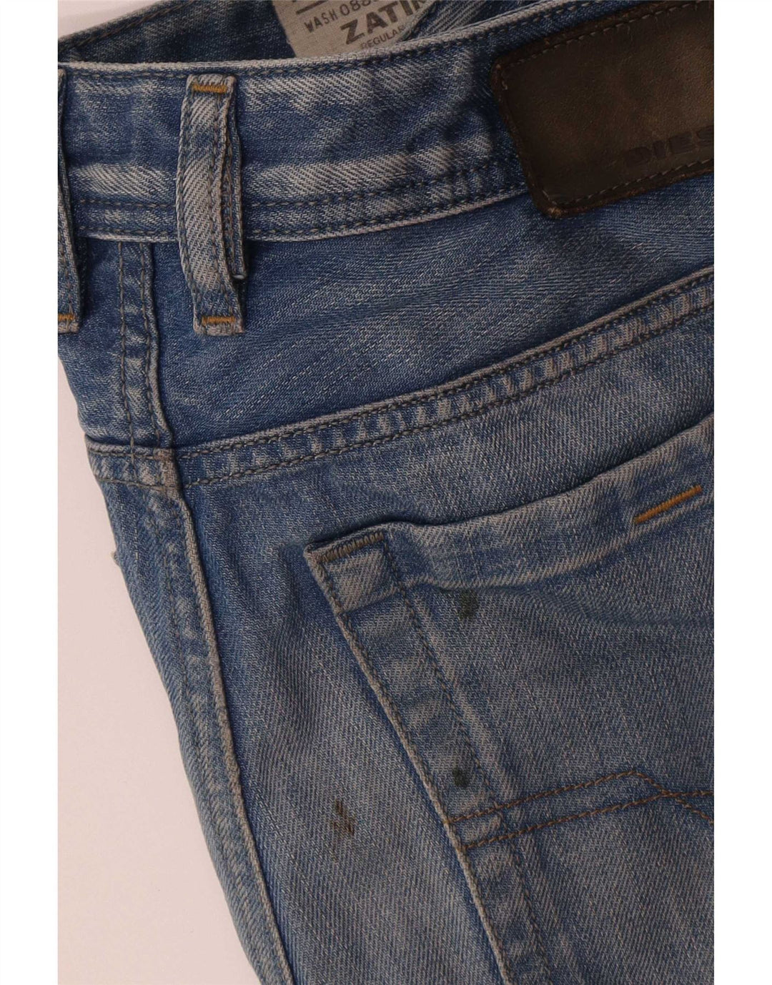 Diesel Masculino Zatiny Regular Bootcut Jeans W30 L30 Azul Algodão