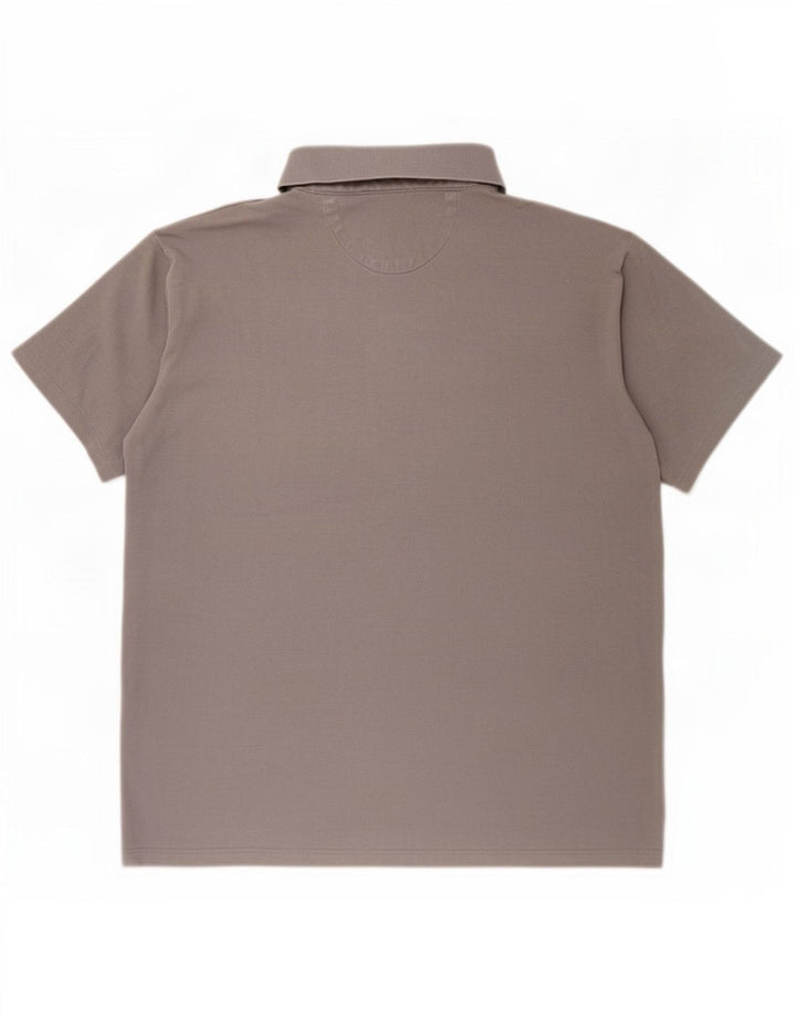 Camisa polo masculina Trussardi Jeans grande cinza