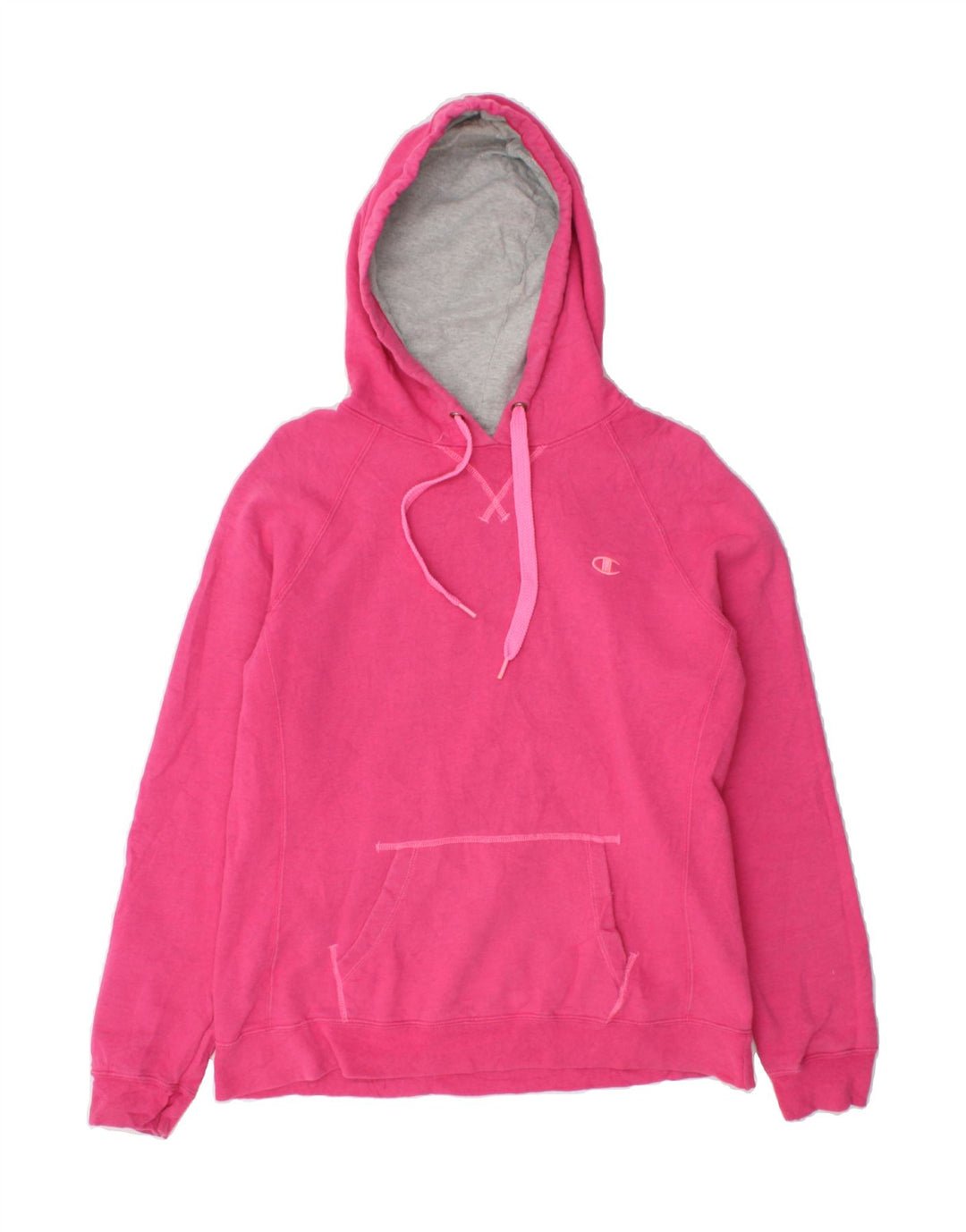 CHAMPION Womens Hoodie Jumper UK 16 Large Pink Cotton Vintage Champion and Second-Hand Champion from Messina Hembry 