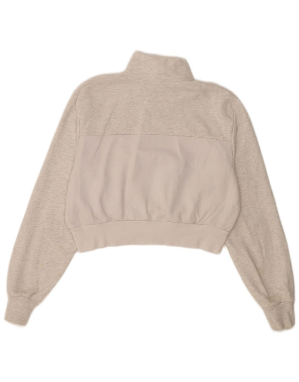 Suéter Ellesse feminino oversized cropped Reino Unido 10 pequeno cinza