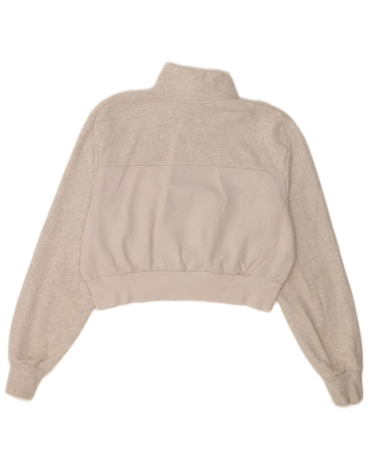 Suéter Ellesse feminino oversized cropped Reino Unido 10 pequeno cinza