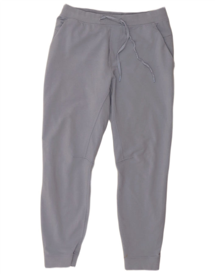 Calça de treino feminina Lululemon Joggers UK 16 grande poliéster azul