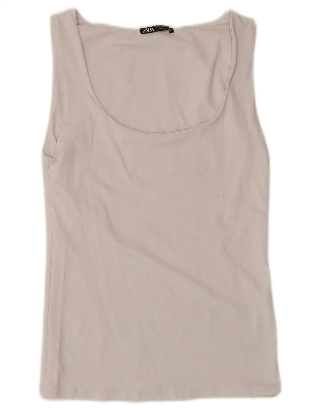 Colete feminino Zara UK 8 pequeno poliamida branca