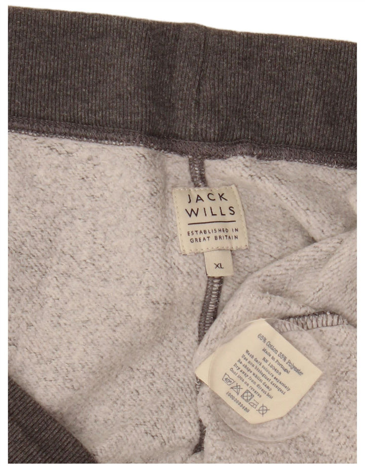 Jack Wills Masculino Salcombe Devon Sport Shorts XL Cinza Algodão