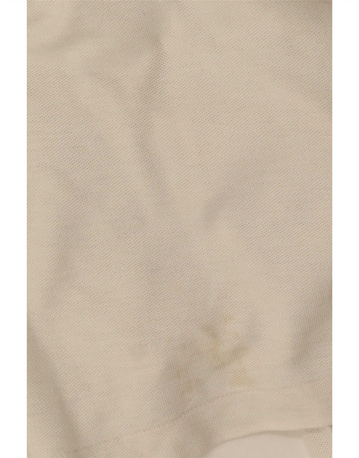 Camisa polo masculina Fila de manga comprida EUA 42 grande branco