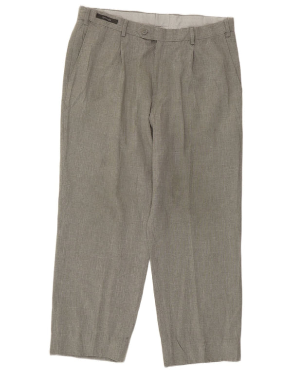 Calça masculina Marks & Spencer Pegged Suit W32 L29 poliéster cinza