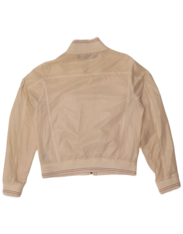 Jaqueta bomber feminina Calvin Klein Jeans UK 16 grande off white poliamida