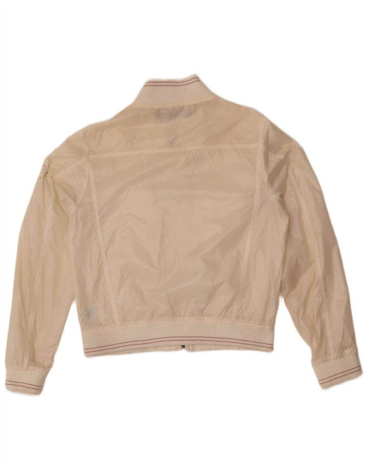 Jaqueta bomber feminina Calvin Klein Jeans UK 16 grande off white poliamida