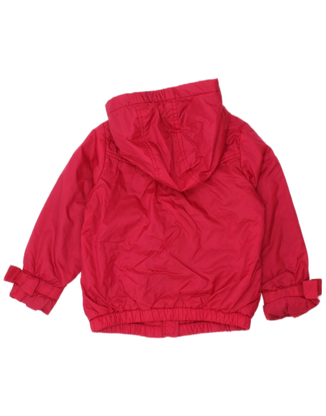 Jaqueta corta-vento com capuz para meninas BENETTON 3-4 anos vermelho
