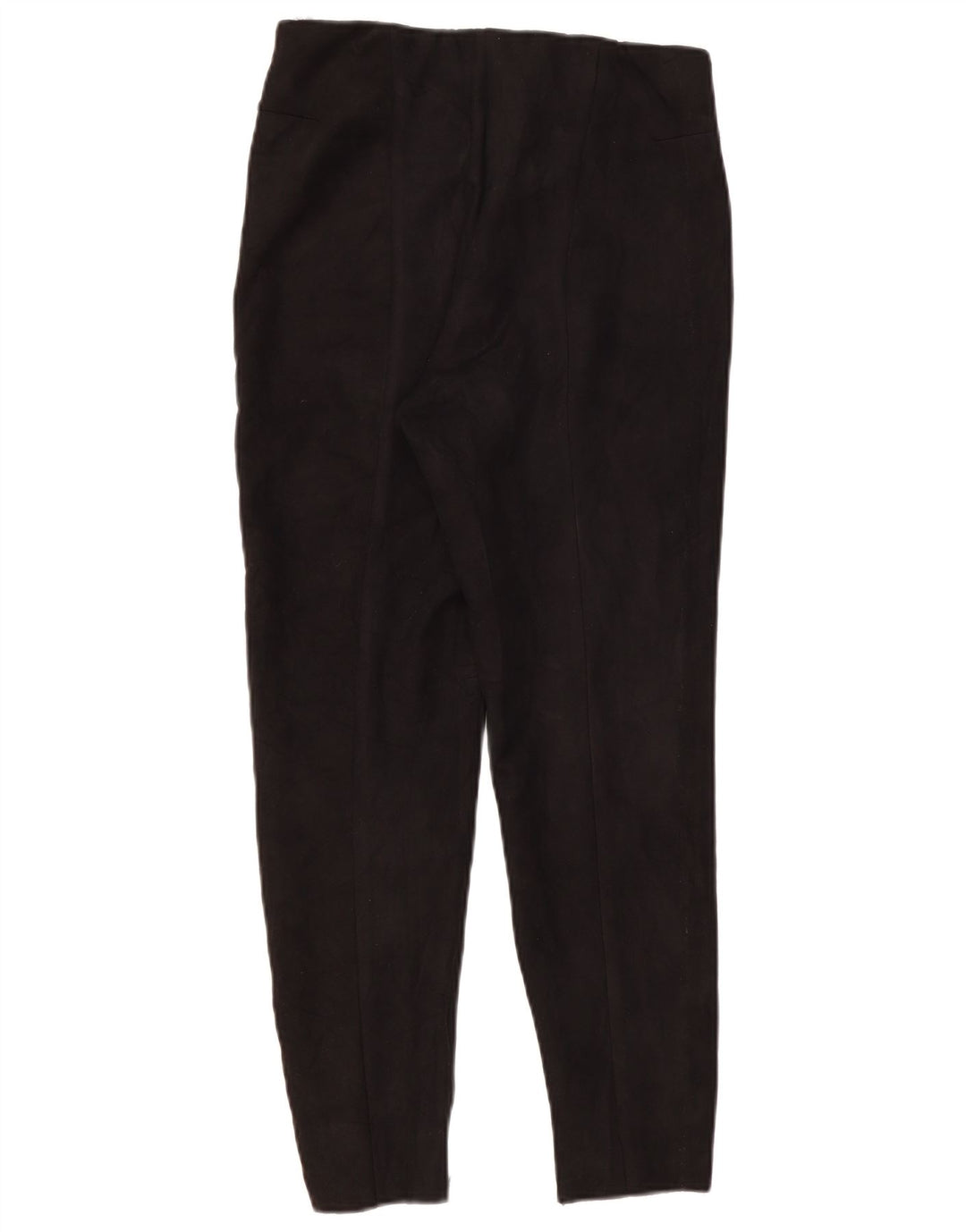 Zara Calça feminina casual slim grande W32 L26 poliéster preto