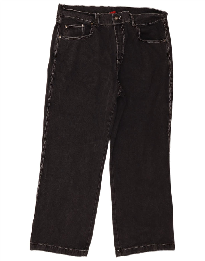 Jeans retos masculinos Kickers W36 L28 algodão preto