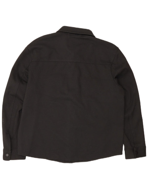 Camisa masculina Zara XL preta poliéster