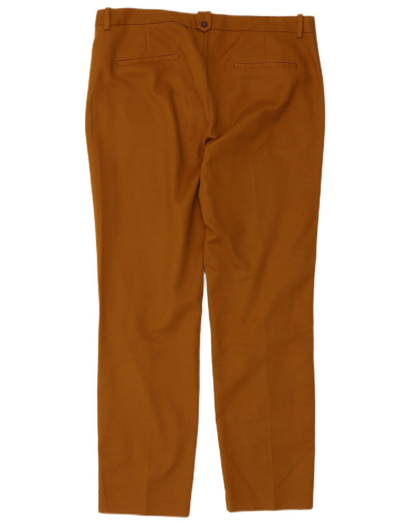 Zara Calça Chino Feminina Slim EU 40 Médio W30 L28 Marrom