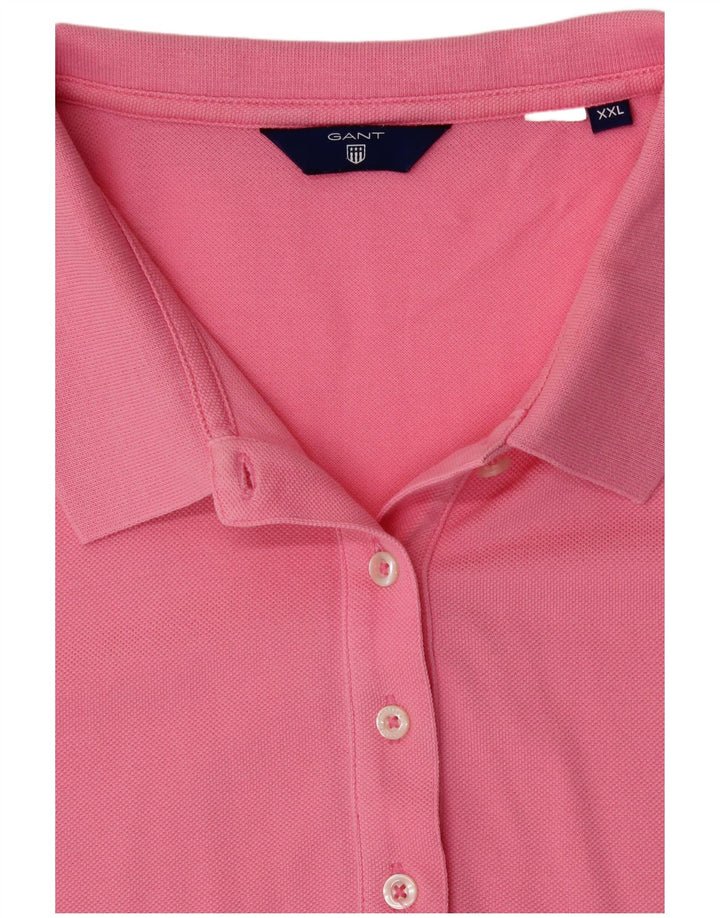 Camisa polo feminina Gant UK 20 2XL rosa