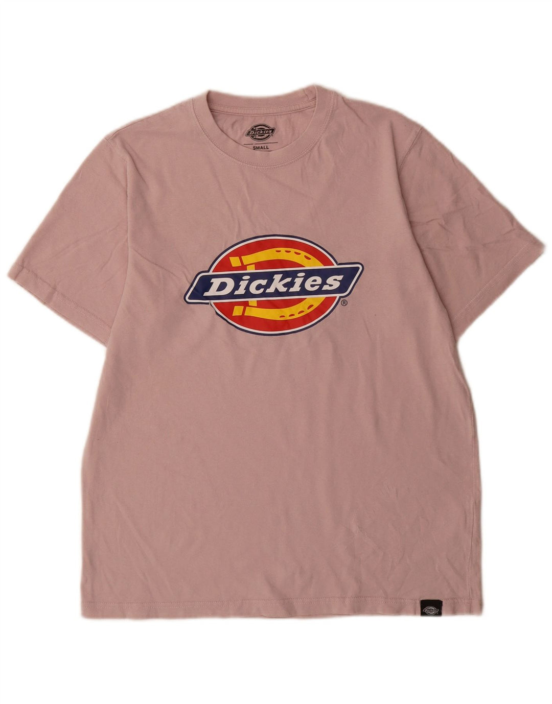 Camiseta gráfica masculina Dickies top pequeno algodão rosa