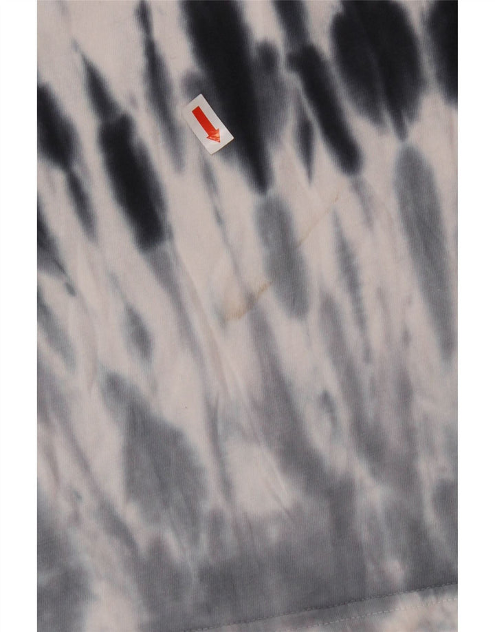 Camiseta gráfica UMBRO Boys 15-16 anos 2XL cinza tie-dye algodão