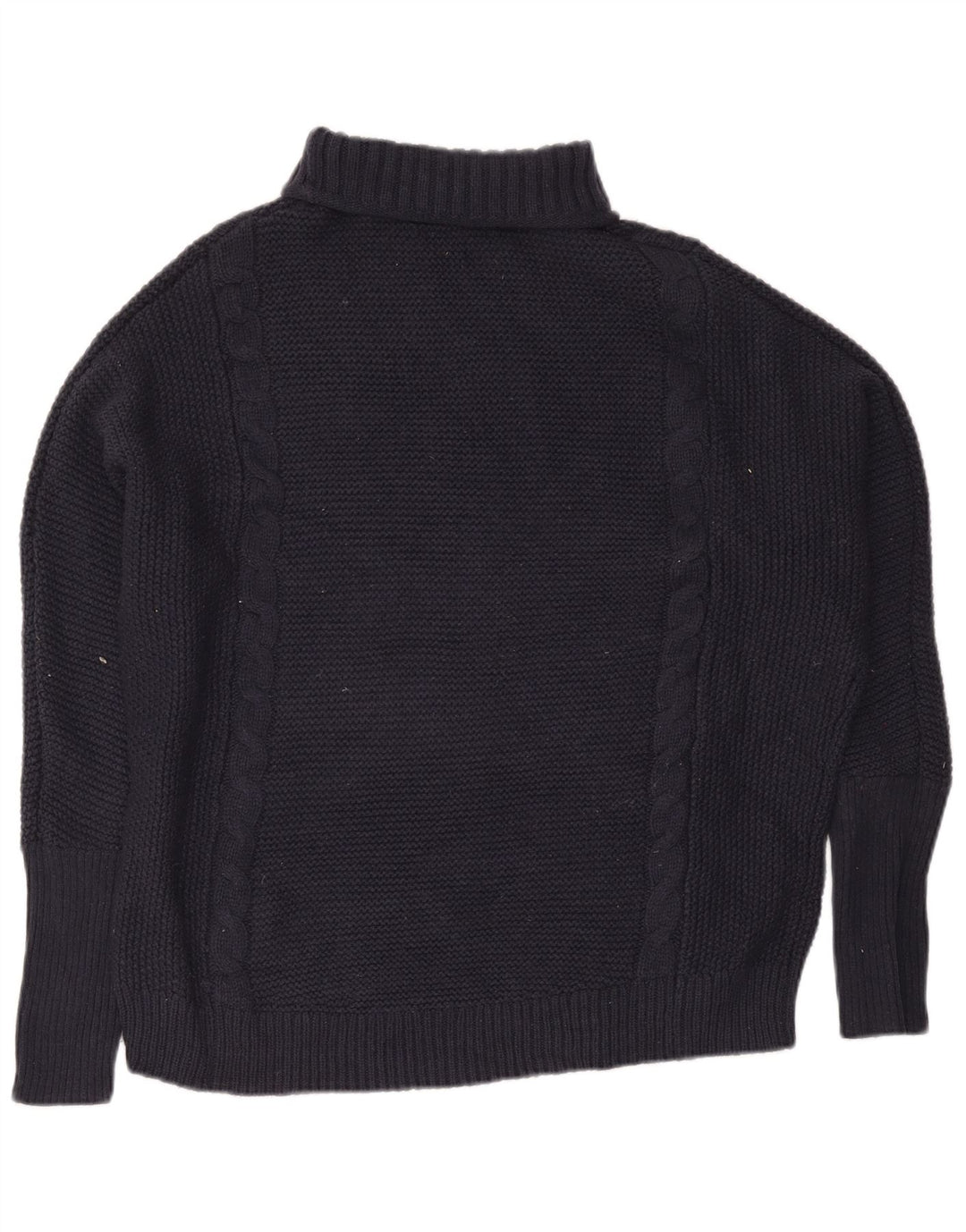 Suéter feminino Gap com gola alta e gola alta Reino Unido 16 grande azul marinho nylon