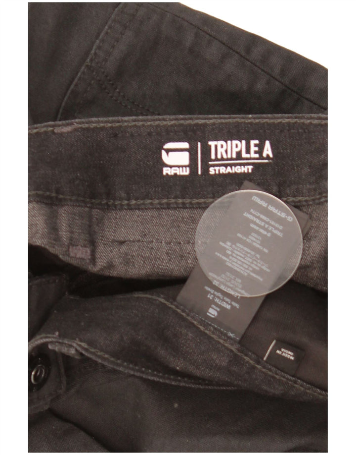 Jeans retos masculinos G-Star W31 L32 algodão preto