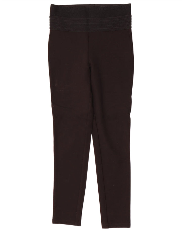 Leggings femininos de cintura alta Zara Reino Unido 12 médio preto