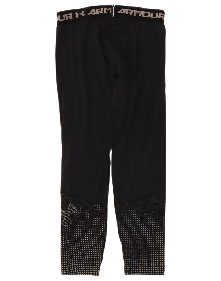 Under Armour Boys Cold Gear Graphic Leggings 13-14 anos XL preto poliéster
