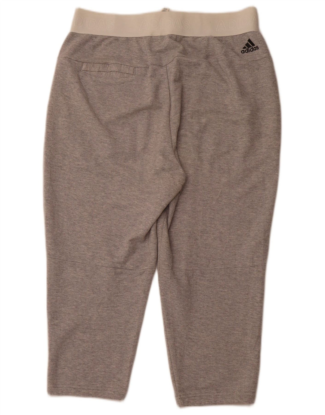 Calça de treino feminina ADIDAS UK 12/14 cinza médio Chevron