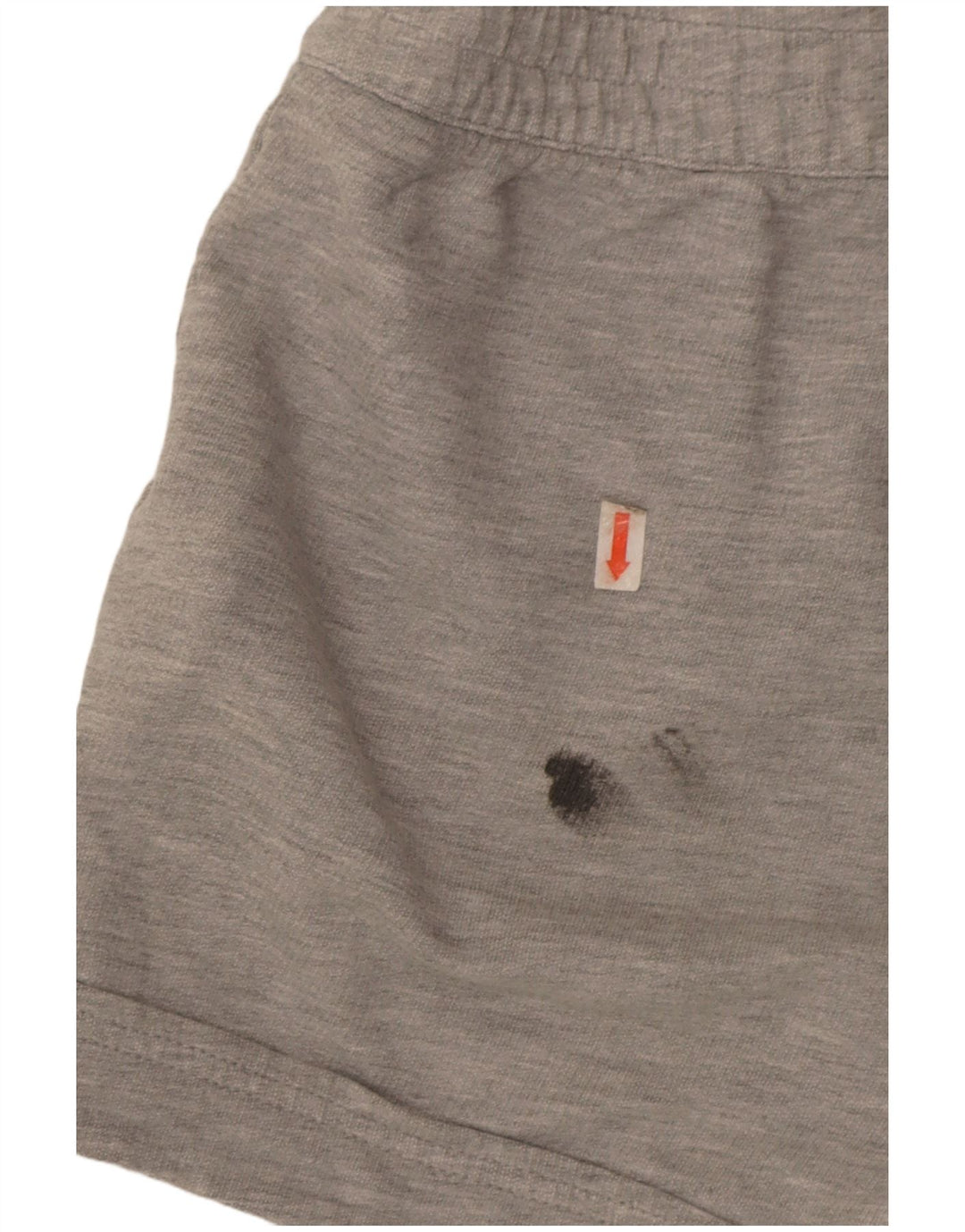 Shorts esportivos femininos Adidas UK 12 algodão cinza médio