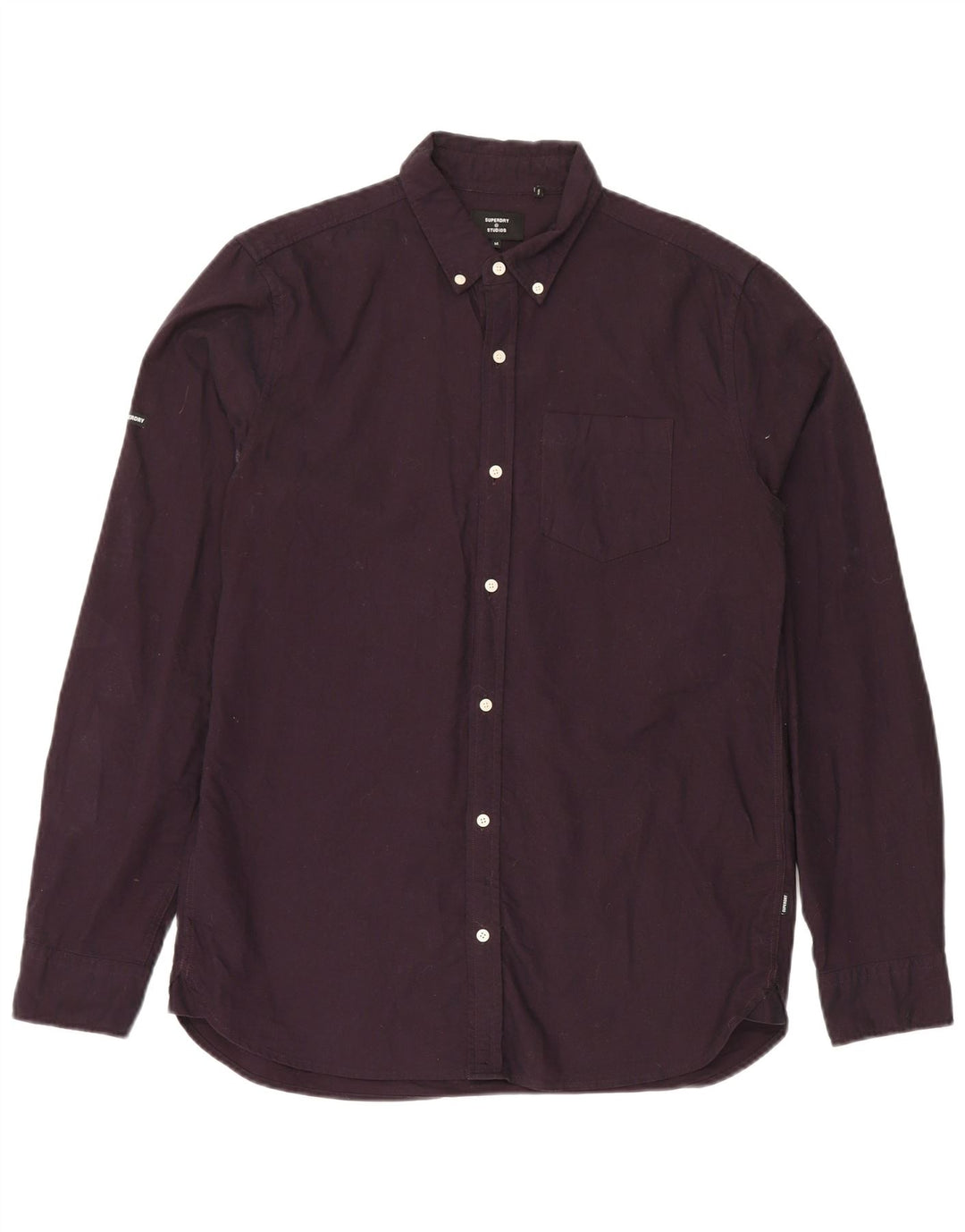Camisa masculina SUPERDRY algodão roxo médio