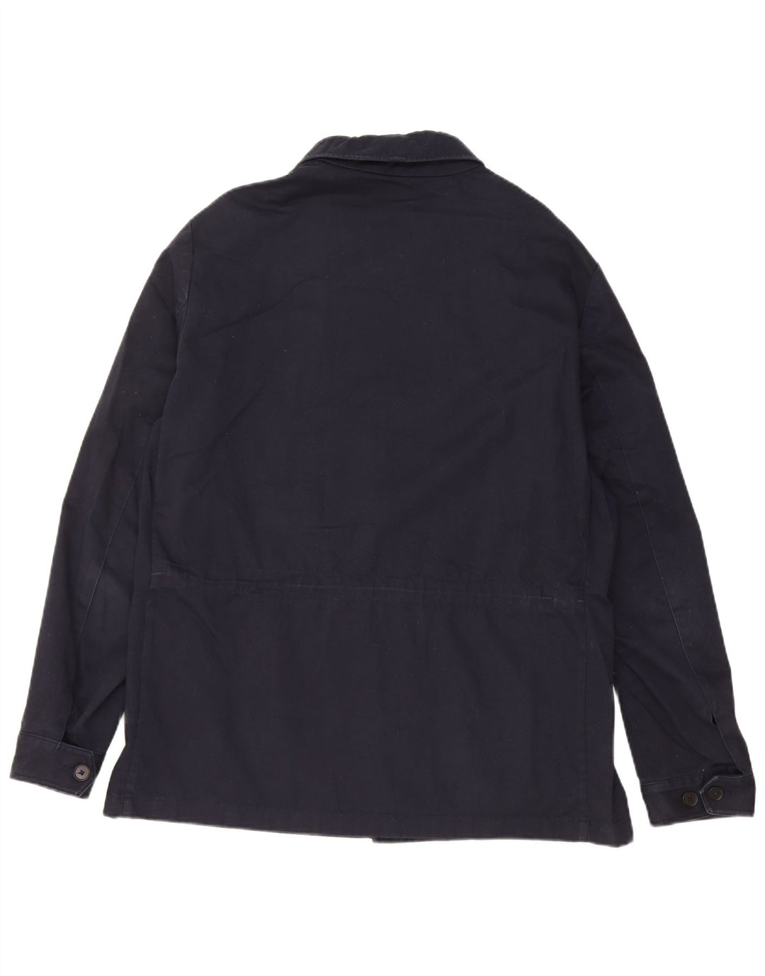 Jaqueta utilitária masculina Massimo Dutti Reino Unido 40 grande algodão azul marinho