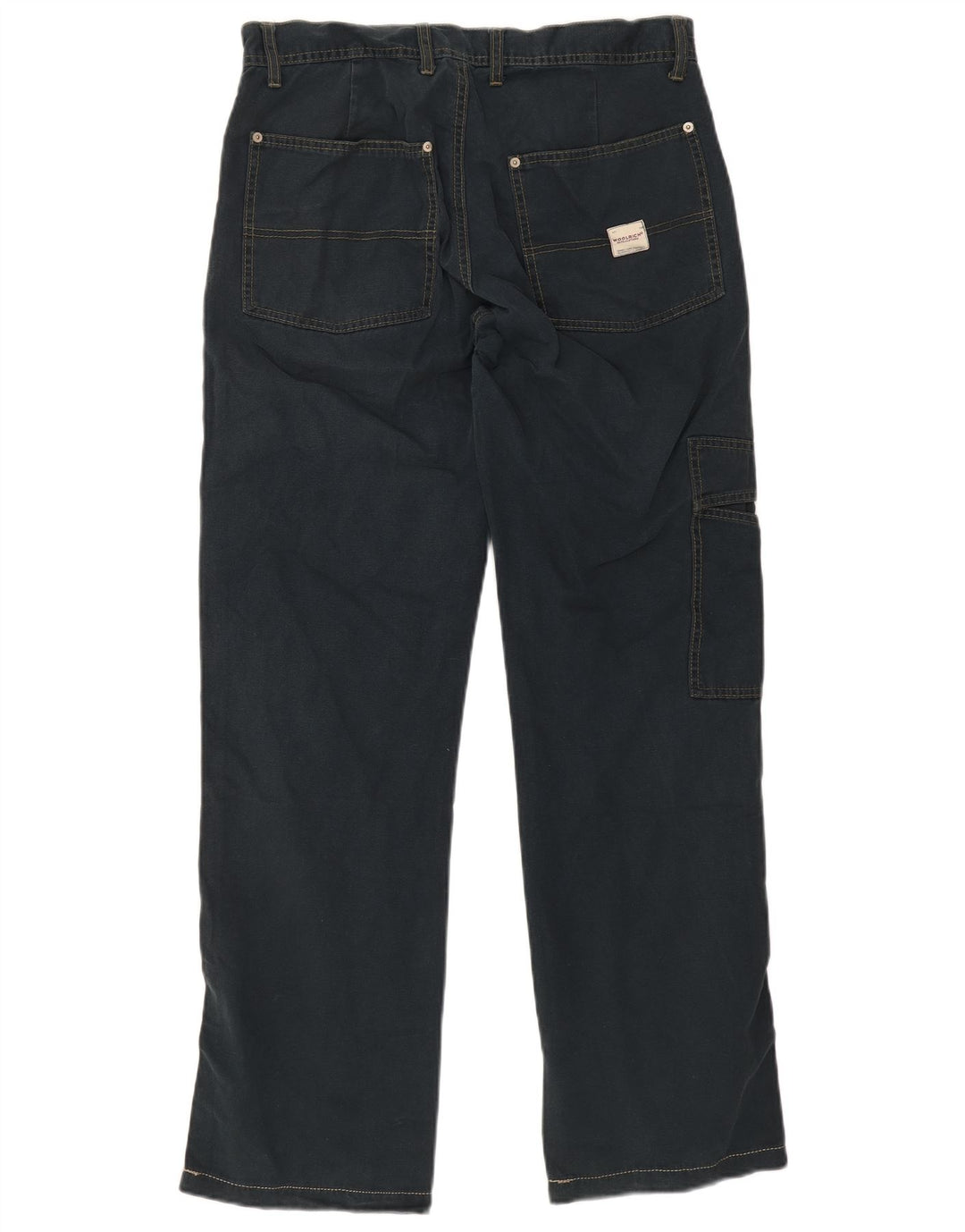 Jeans retos masculinos Woolrich W32 L32 algodão azul marinho