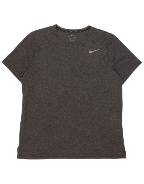 Camiseta Nike Masculina Dri Fit Top XL Cinza Poliéster