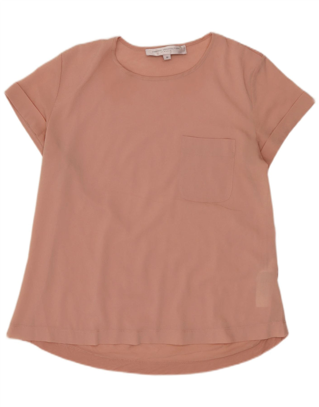 Blusa feminina FRENCH CONNECTION UK 12 poliéster rosa médio