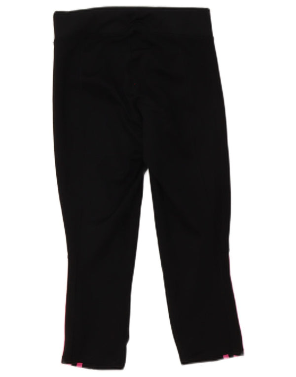 Adidas Womens Capri Leggings UK 8 Pequeno Poliéster Preto