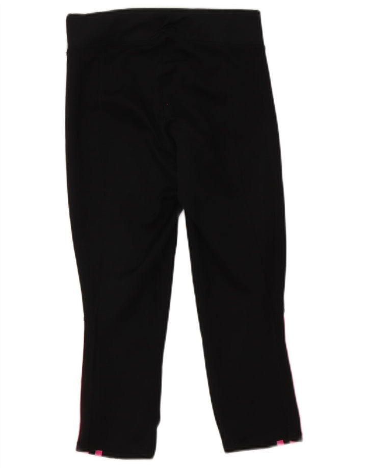 Adidas Womens Capri Leggings UK 8 Pequeno Poliéster Preto