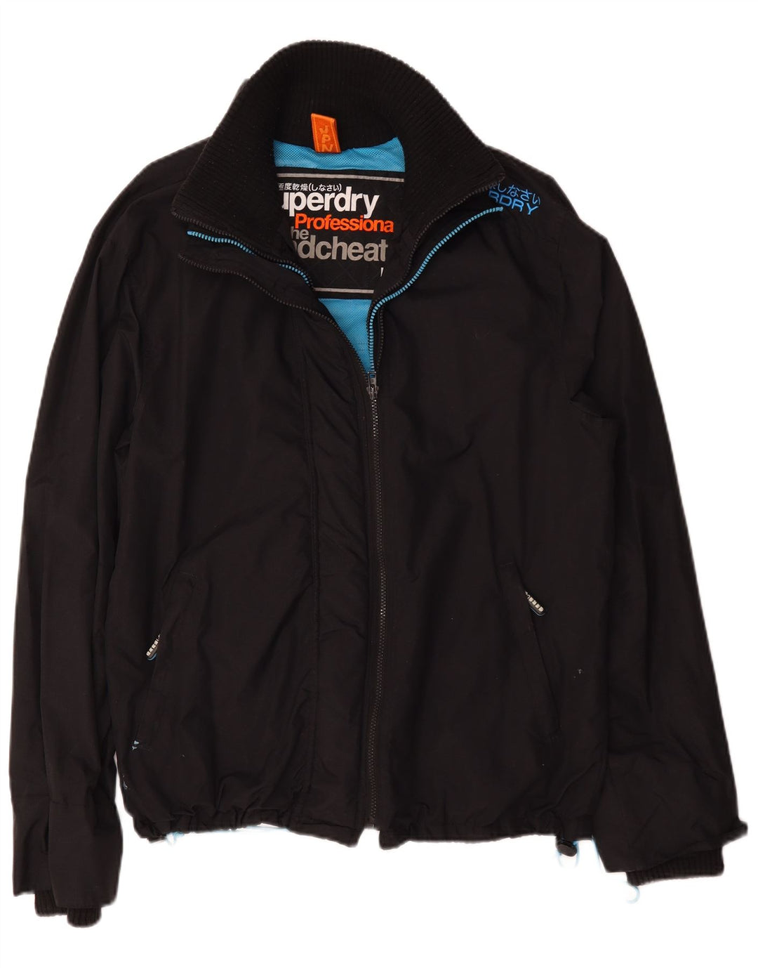 Jaqueta corta-vento masculina Superdry UK 44 2XL preto nylon