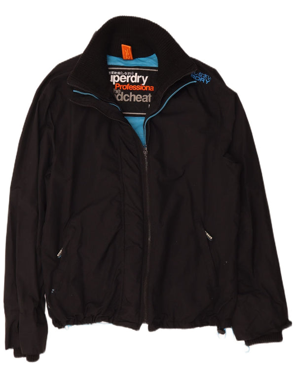 Jaqueta corta-vento masculina Superdry UK 44 2XL preto nylon
