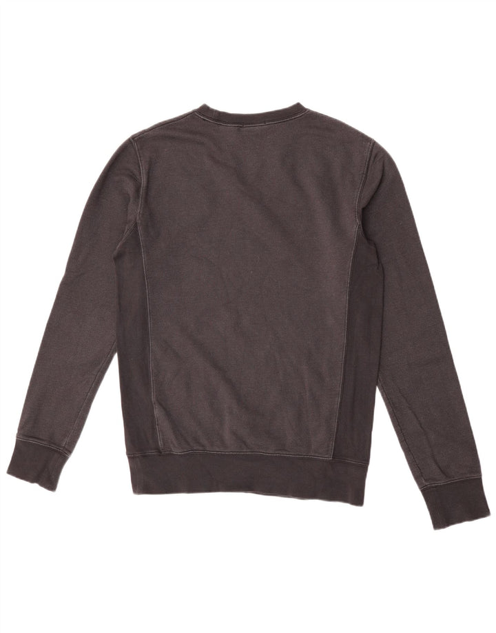 Timberland Mens Graphic Slim Fit Moletom Jumper Pequeno Algodão Preto